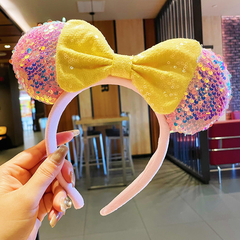 Golden Glow Sequin Headband
