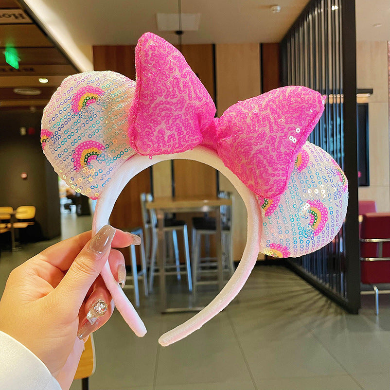Rainbow Sparkle Ears Headband