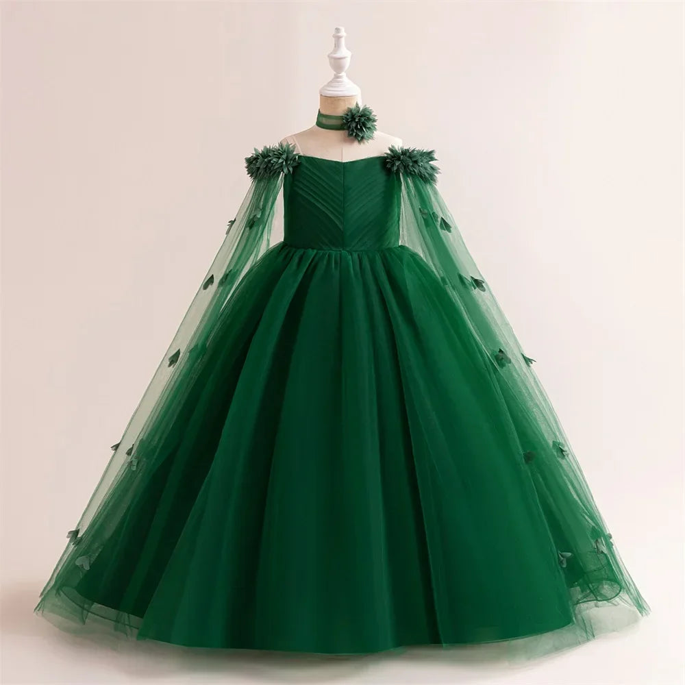 Floral Royalty Kids' Party Dress