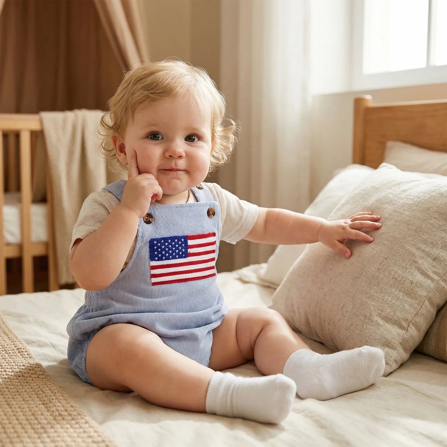 Old Glory Heirloom Bubble Romper