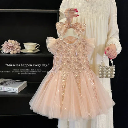 Shimmer Tulle Dress
