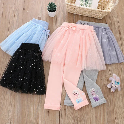 Ice Princess Sparkle Tulle Leggings