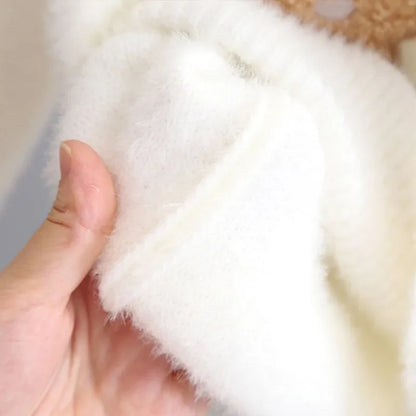 Teddy Patch Knit Sweater