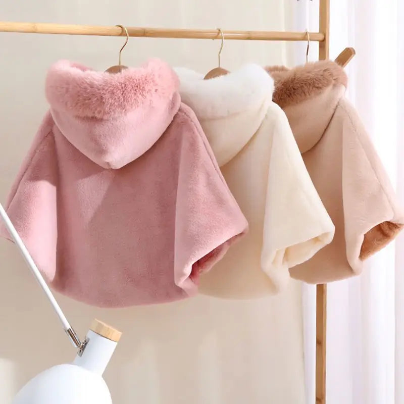Winter Princess Faux Fur Cape