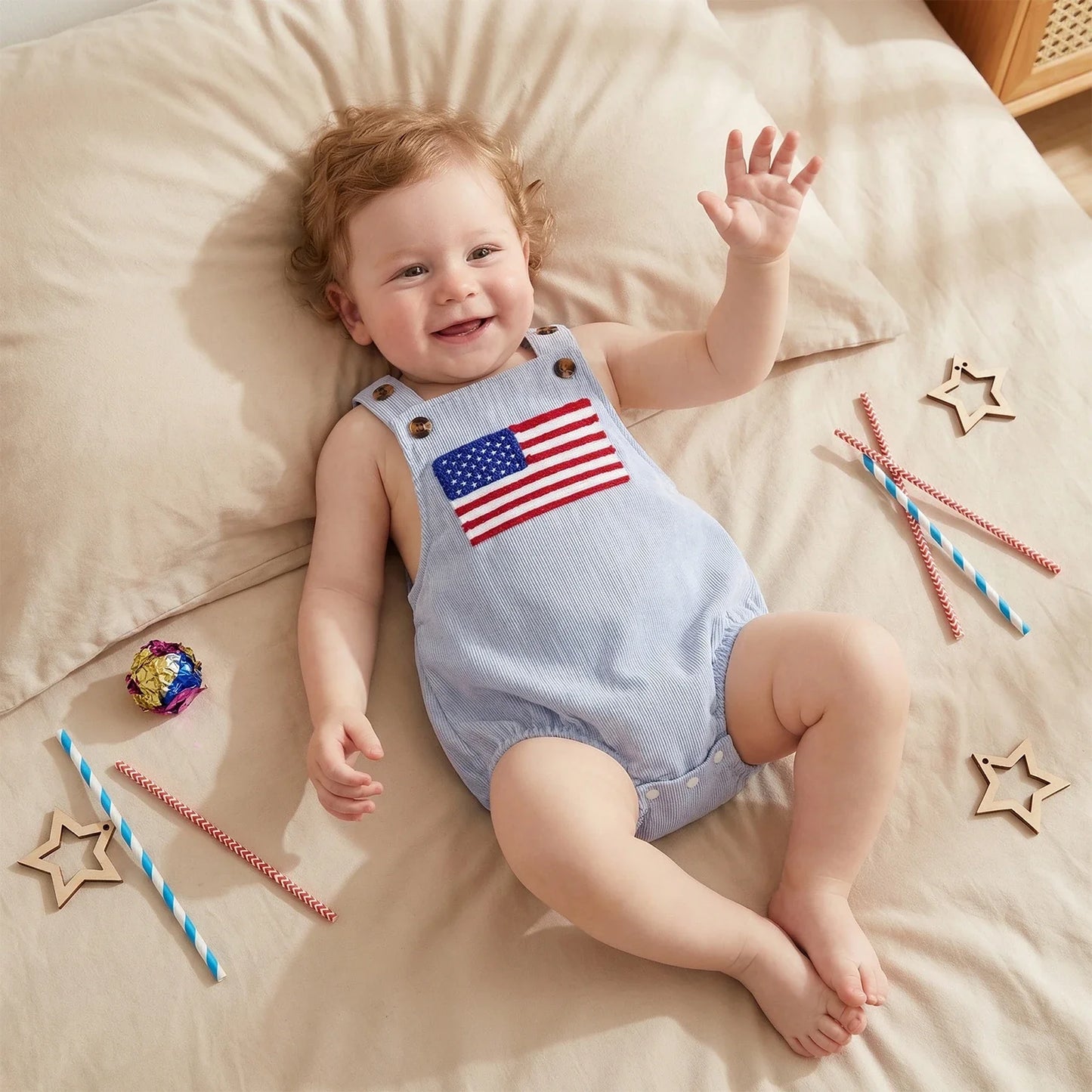 Old Glory Heirloom Bubble Romper