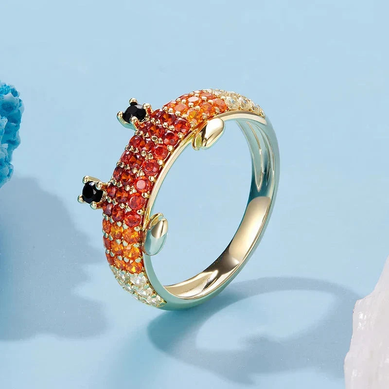 Ruby Crab Ring
