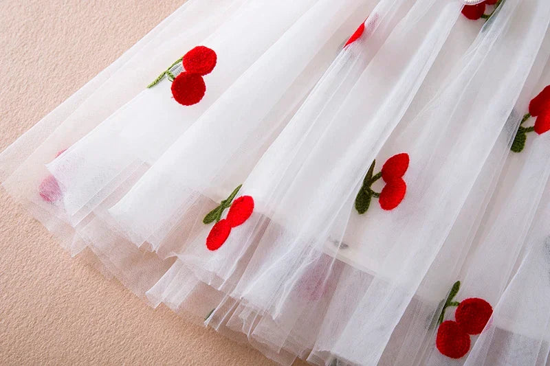 Cherries Tulle Kids' Dress – Fairy Collection