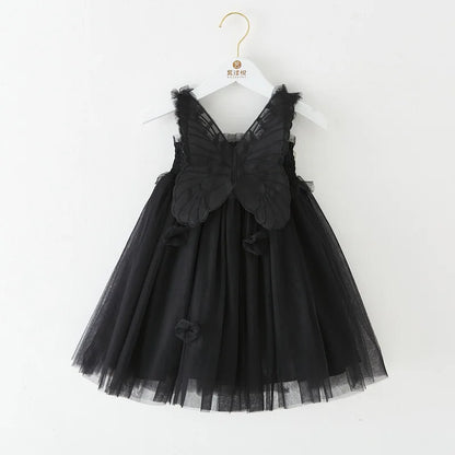 Girls’ Butterfly Fairy Dress with Wings