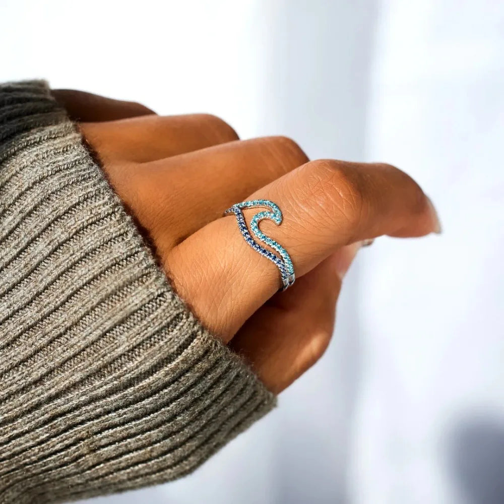Wave Silver Ring