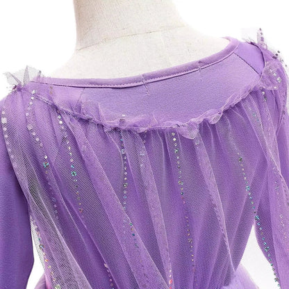 Lilac Snow Queen Princess Dress Set