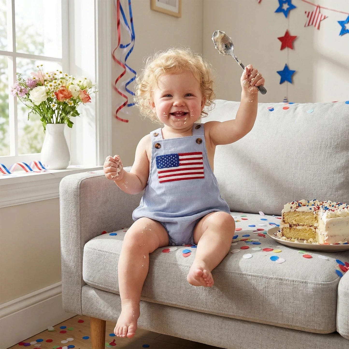 Old Glory Heirloom Bubble Romper