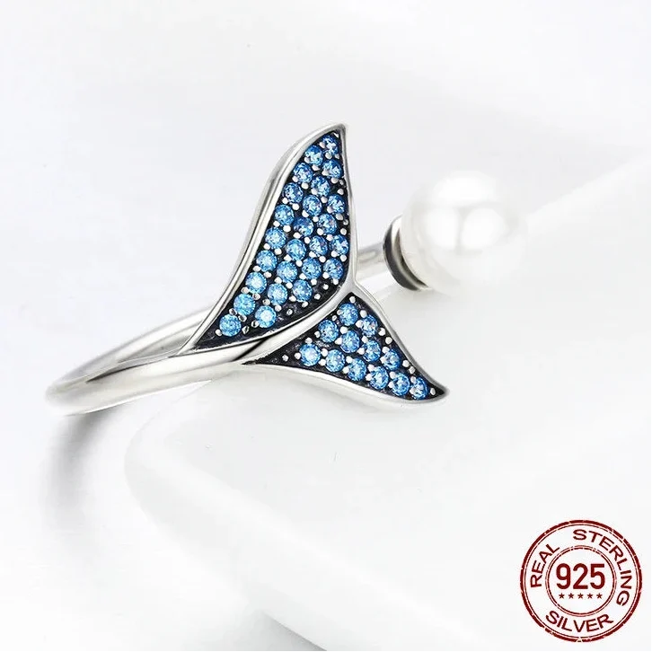 Dolphin Tail Adjustable Ring