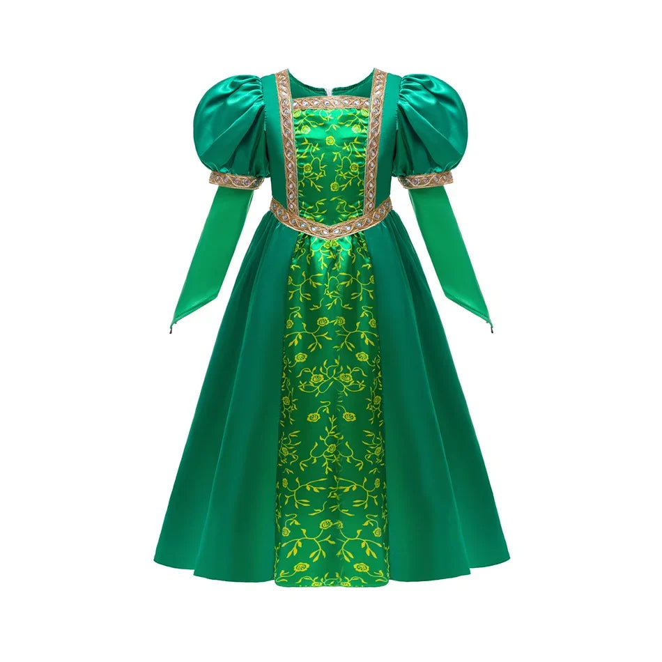 Green Forest Princess Costume with Accessories