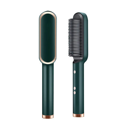 Electric Professional 2 In 1 Hot Comb Hair Straightener Electric Hair Brush Negative Ion Multi-Temperature Styling Tool