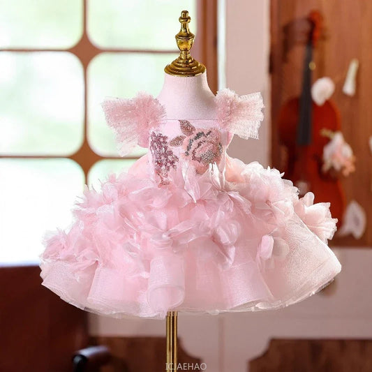 Blush Bloom Luxury Floral Dress