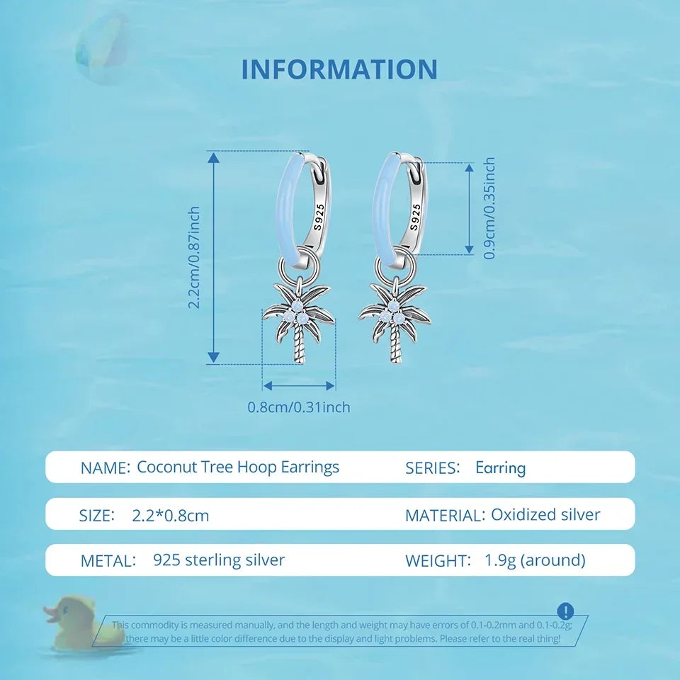 Tropical Palm Earrings