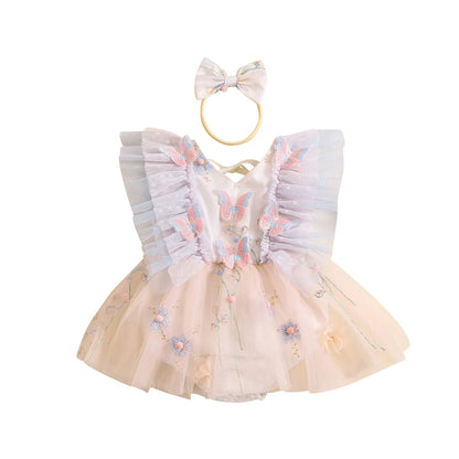 Butterfly Bloom Baby Romper Set