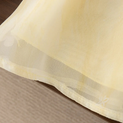 Golden Blossom Oriental Girls' Dress