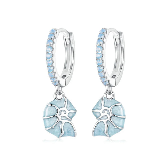 Ocean Star Hoop Earrings