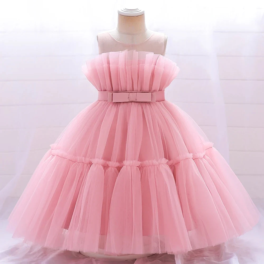 Rainbow Tulle Princess Party Dress