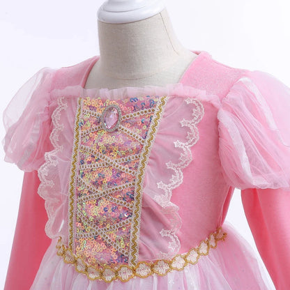 Rosy Enchanted Princess Dress