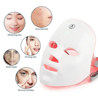 AuraLuz — Máscara Facial LED 7 Cores