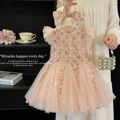 Shimmer Tulle Dress