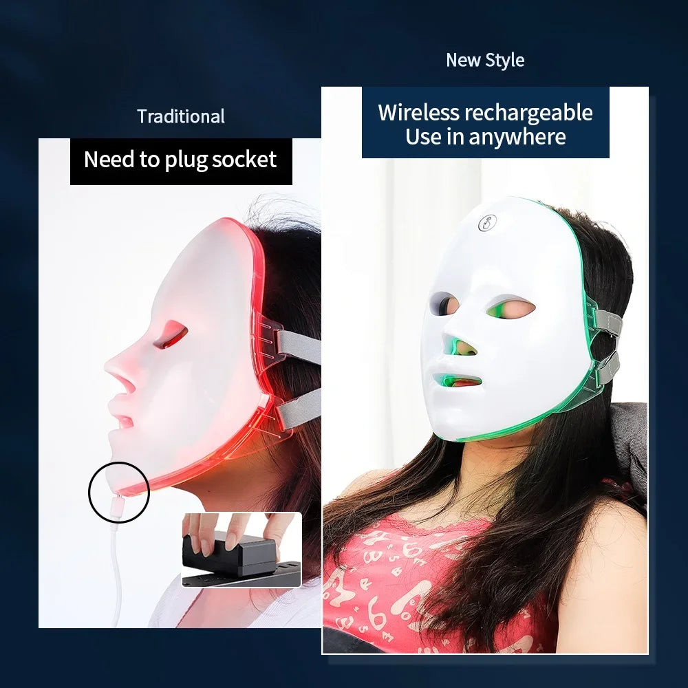 AuraLuz — Máscara Facial LED 7 Cores