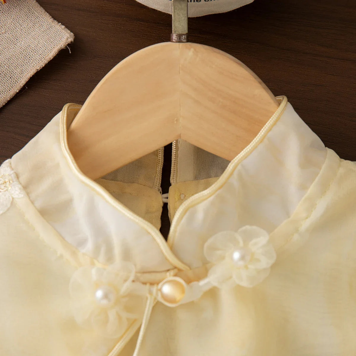 Golden Blossom Oriental Girls' Dress