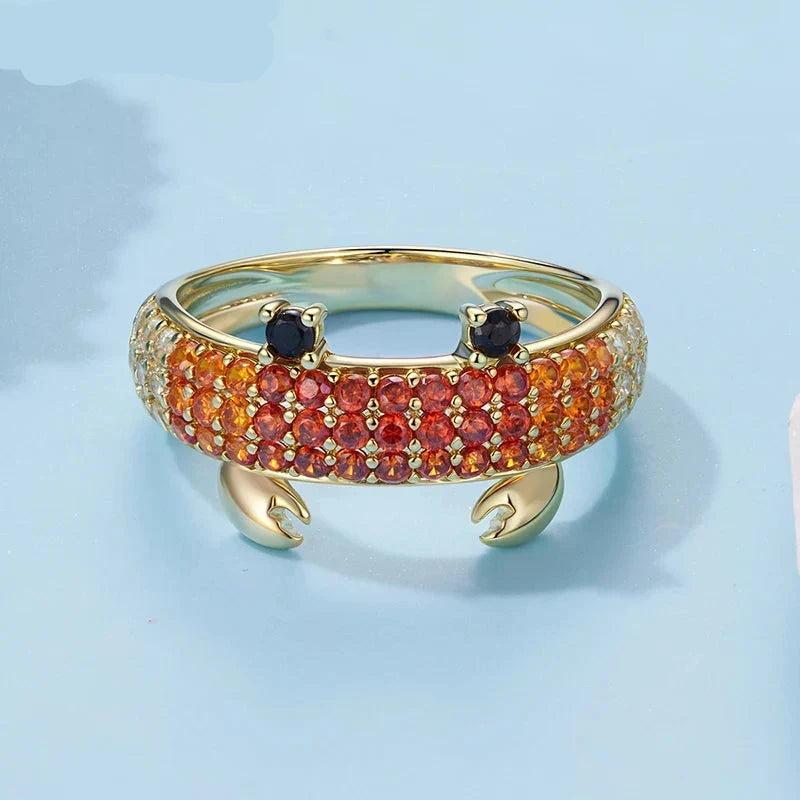 Ruby Crab Ring