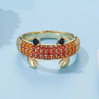 Ruby Crab Ring