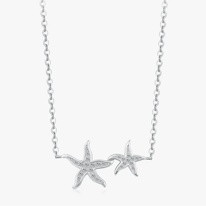 Shimmering Starfish Necklace