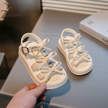 Crystal Bows Sandals