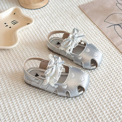Sweetheart Lace Bow Sandals