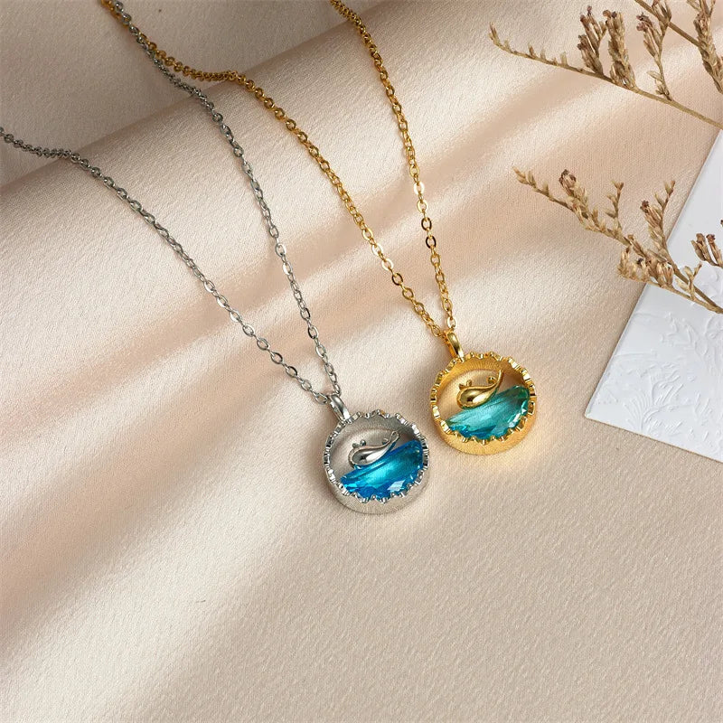 Blue Whale Necklace