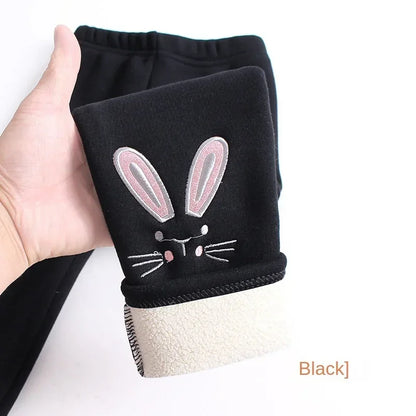 Bunny Cuddles Fleece-Lined Leggings