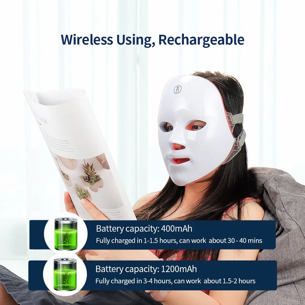 AuraLuz — Máscara Facial LED 7 Cores