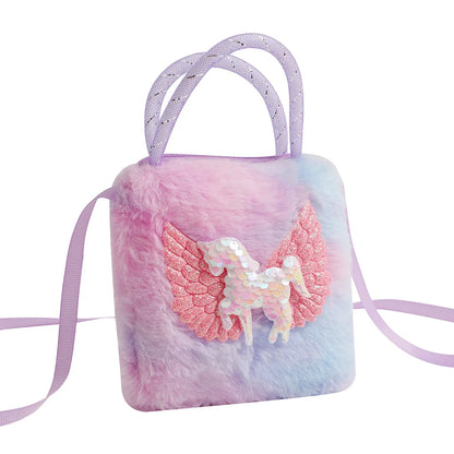 Plush Unicorn Kids Handbag