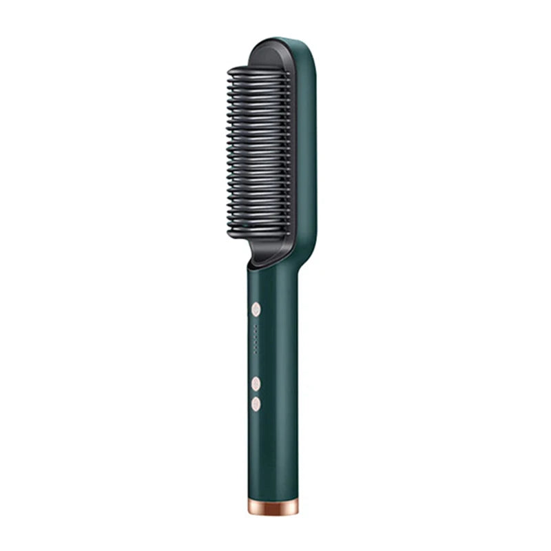 Electric Professional 2 In 1 Hot Comb Hair Straightener Electric Hair Brush Negative Ion Multi-Temperature Styling Tool