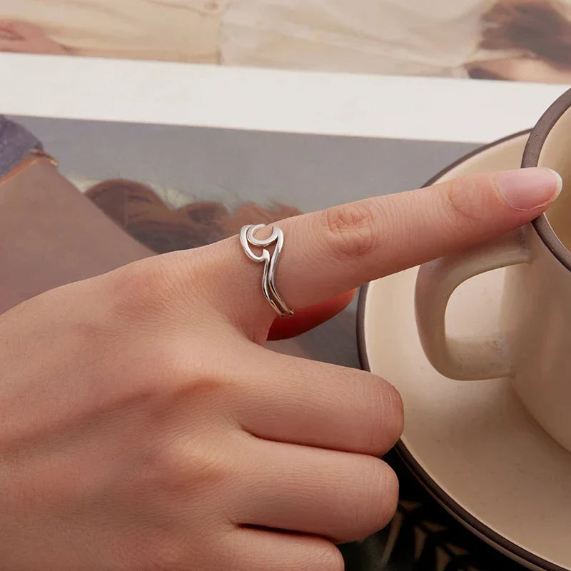Twin Wave Ring