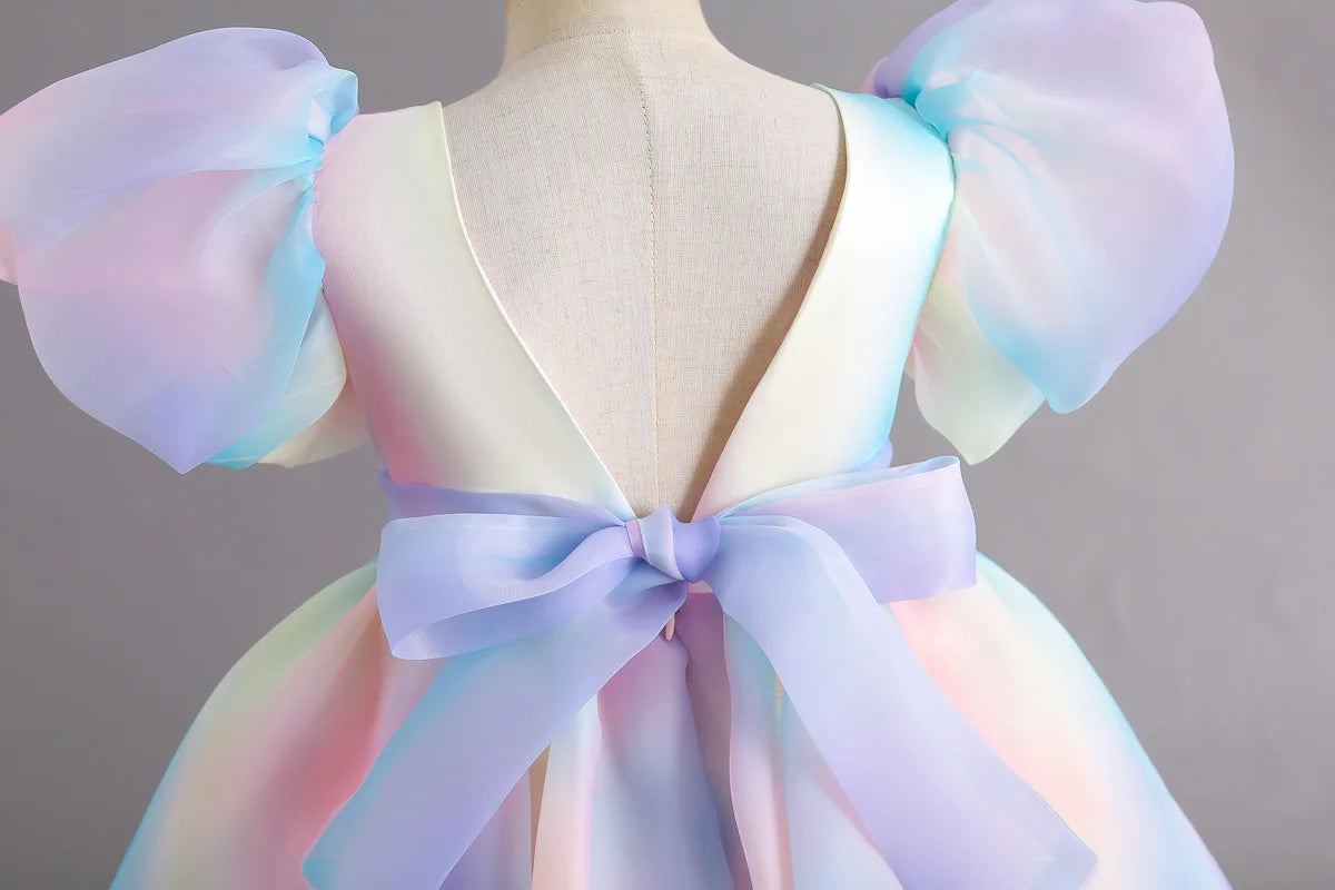 Rainbow Party Dress for Kids