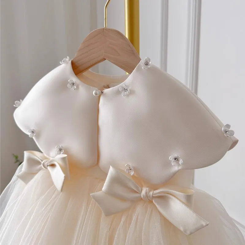Ivory Pearl Petal Dress