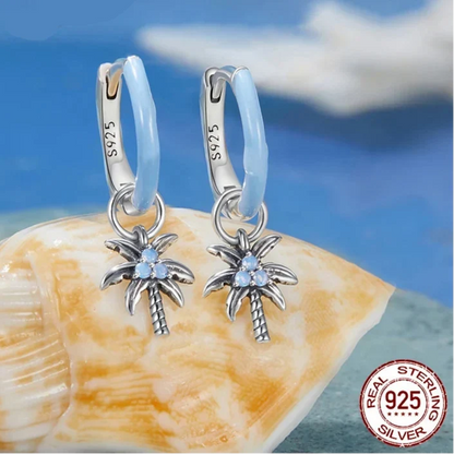 Tropical Palm Earrings