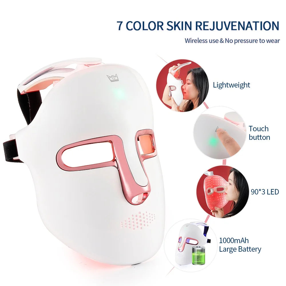 AuraLuz — Máscara Facial LED 7 Cores