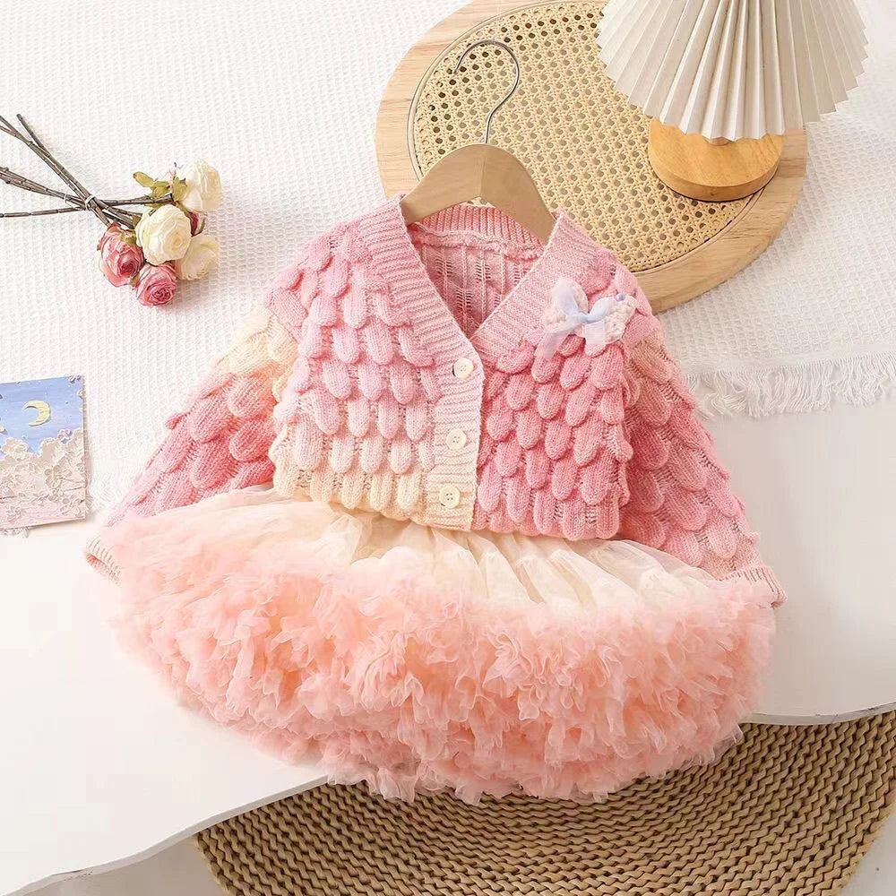 Luisa Knit & Tulle Girls' Set