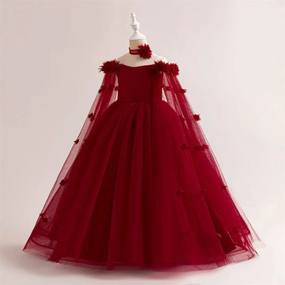 Floral Royalty Kids' Party Dress