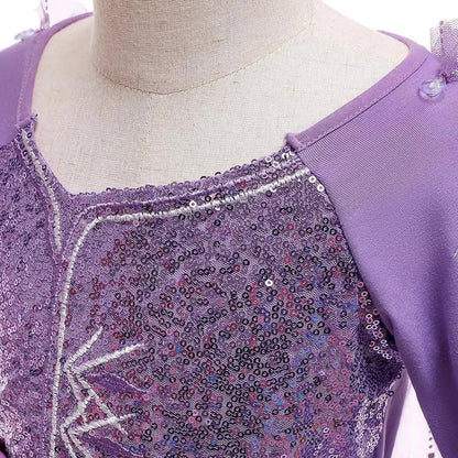 Lilac Snow Queen Princess Dress Set