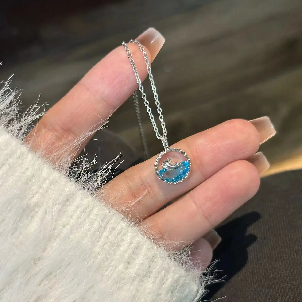 Blue Whale Necklace