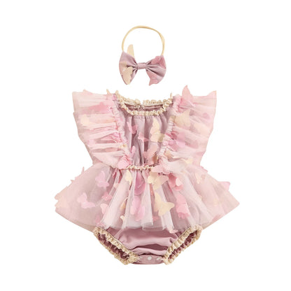 Butterfly Kisses Baby Romper Set