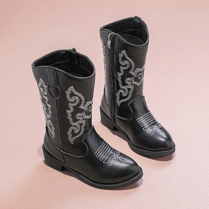 Little Cowgirl Embroidered Boots